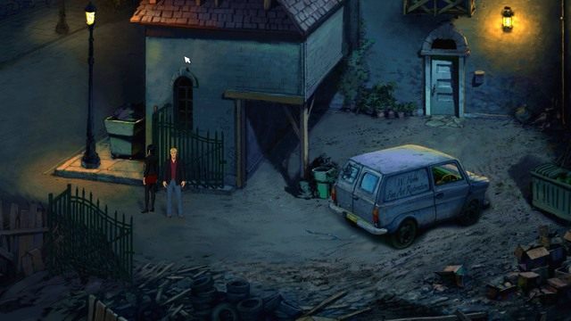 Jest już po zmroku. - George - Hobbs Yard, Hobbs Studio, Hobbs Loft Apartment | Londyn - kolejna wizyta - Broken Sword: The Serpents Curse - poradnik do gry