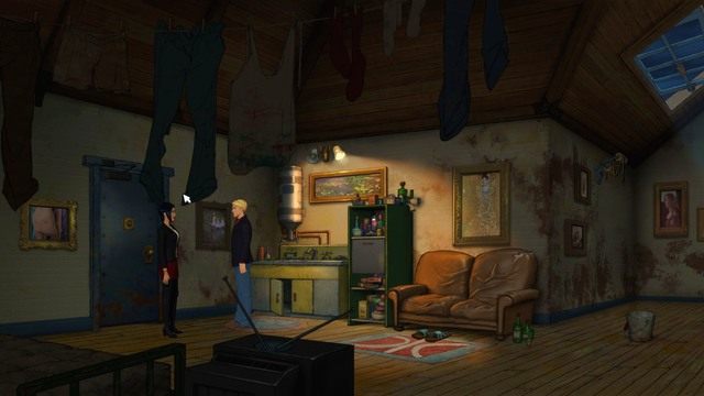 Całkiem schludne mieszkanko. - George - Hobbs Yard, Hobbs Studio, Hobbs Loft Apartment | Londyn - kolejna wizyta - Broken Sword: The Serpents Curse - poradnik do gry