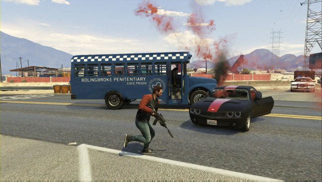 Skradnij autobus nie niszcząc go za bardzo - GTA Online: Napad 2 - Ucieczka z więzienia/Prison Break | Napady DLC - GTA Online - poradnik do gry