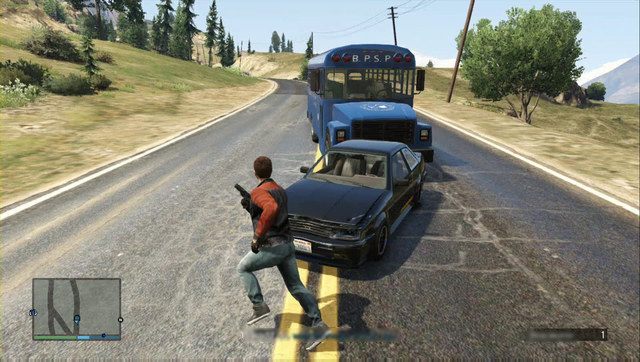 Kierowca, gdy zauważy co się dzieje zacznie uciekać - zabij go szybko - GTA Online: Napad 2 - Ucieczka z więzienia/Prison Break | Napady DLC - GTA Online - poradnik do gry