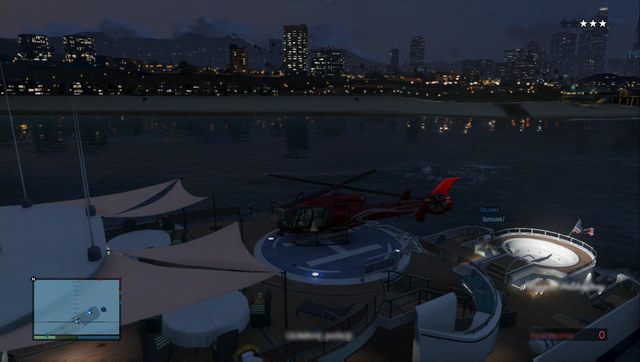 Wylądowanie helikopterem na jachcie wymaga nie lada precyzji - GTA Online: Napad 4 - Seria A - Fundusze/Series A - Funding | Napady DLC - GTA Online - poradnik do gry