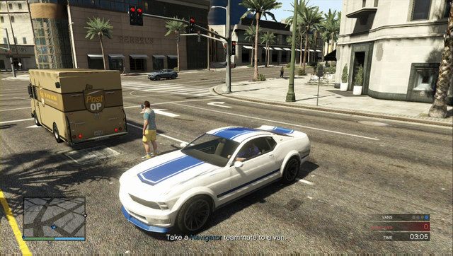 Jeden z wozów kurierów Post-OP - GTA Online: Napad 5 - Akcja w Pacific Standard/Pacific Standard | Napady DLC - GTA Online - poradnik do gry