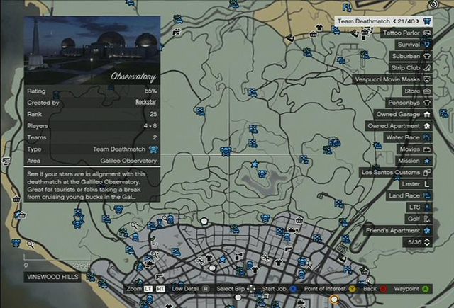 Rozpoczynanie akcji za pomocą mapy - GTA Online: Dołączanie do akcji - GTA Online - poradnik do gry