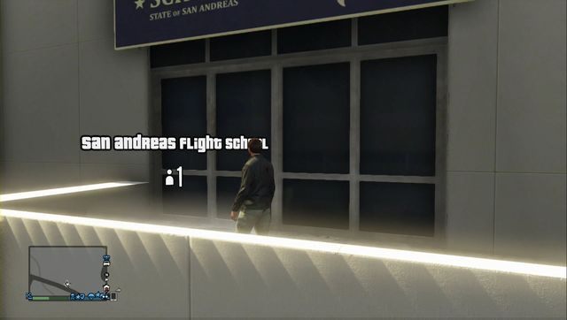 Wejście do szkoły latania San Andreas - GTA Online: Szkoła Latania San Andreas DLC - podstawy - GTA Online - poradnik do gry