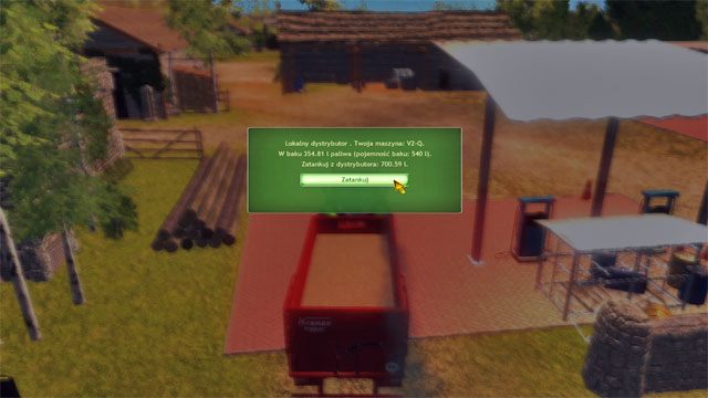 Tankowanie jest proste - wystarczy tylko kliknąć Zatankuj. - Budynki na farmie | Elementy gry Symulator Farmy 2014 - Symulator Farmy 2014 - poradnik do gry