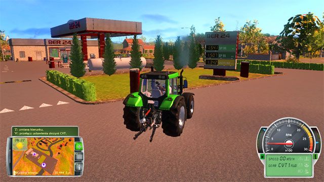 Na południowym-wschodzie mapy znajduje się druga ze stacji benzynowych. - Budynki na mapie | Elementy gry Symulator Farmy 2014 - Symulator Farmy 2014 - poradnik do gry
