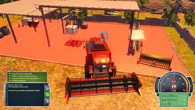 Wróć kombajnem na teren farmy. - Poznanie farmy i pierwsze prace | Kariera Symulator Farmy 2014 - Symulator Farmy 2014 - poradnik do gry