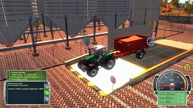 Dokonaj zrzutu zboża we wskazanym miejscu a od razu otrzymasz zapłatę. - Kolejne zadania | Kariera Symulator Farmy 2014 - Symulator Farmy 2014 - poradnik do gry