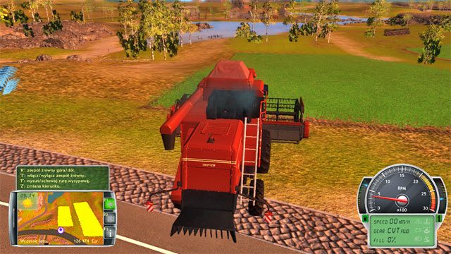 Przygotuj kombajn do żniw sprowadzając go obok pola. - Kolejne rolnicze sezony | Kariera Symulator Farmy 2014 - Symulator Farmy 2014 - poradnik do gry