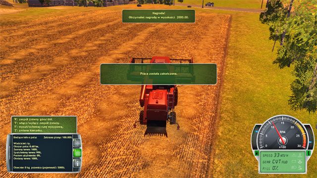 Przeprowadź swoje drugie żniwa - skoś zboże na trzech posiadanych polach. - Kolejne rolnicze sezony | Kariera Symulator Farmy 2014 - Symulator Farmy 2014 - poradnik do gry