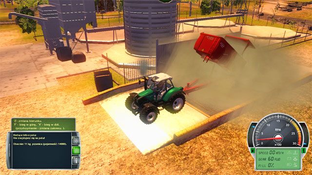 Wysypuj zebrane zboże do silosów. - Kolejne rolnicze sezony | Kariera Symulator Farmy 2014 - Symulator Farmy 2014 - poradnik do gry