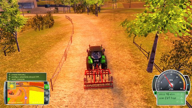 Udaj się ciągnikiem wraz z kultywatorem do sklepu z maszynami. - Trzeci sezon | Kariera Symulator Farmy 2014 - Symulator Farmy 2014 - poradnik do gry