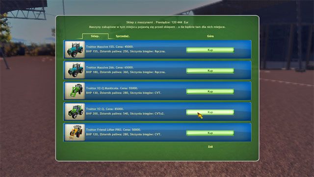 Kupuj kolejne ciągniki by ułatwić sobie pracę. - Działalność w polu na większą skalę | Rozwój gospodarstwa Symulator Farmy 2014 - Symulator Farmy 2014 - poradnik do gry