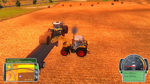 Załadowanie belek na przyczepę jest naprawdę trudne. - Działalność w polu na większą skalę | Rozwój gospodarstwa Symulator Farmy 2014 - Symulator Farmy 2014 - poradnik do gry