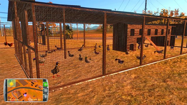 Kaczki trzymane są w klatce. - Hodowla zwierząt | Rozwój gospodarstwa Symulator Farmy 2014 - Symulator Farmy 2014 - poradnik do gry