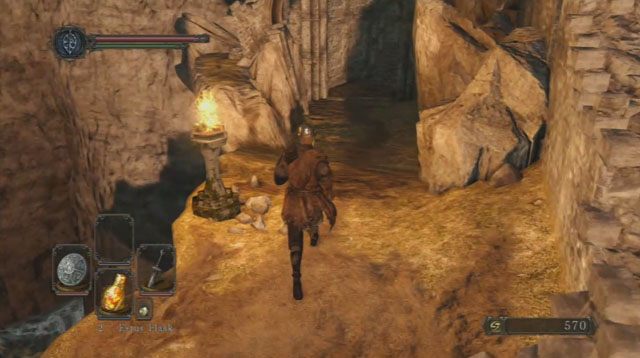 idź wzdłuż zbocza - Forest Of The Fallen Giants (I) | Opis przejścia | Dark Souls II - Dark Souls II - poradnik do gry