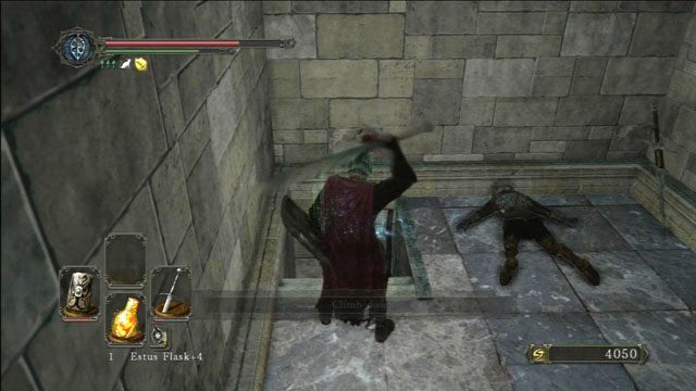 Zejdź po drabinie - Drangleic Castle - dziedziniec | Opis przejścia | Dark Souls II - Dark Souls II - poradnik do gry