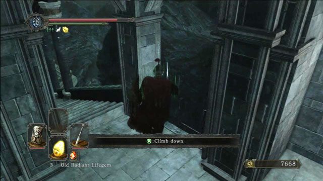 Zejdź po drabinie - Drangleic Castle - dziedziniec | Opis przejścia | Dark Souls II - Dark Souls II - poradnik do gry
