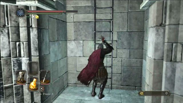 Wejdź po drabinie - Drangleic Castle - wnętrza | Opis przejścia | Dark Souls II - Dark Souls II - poradnik do gry
