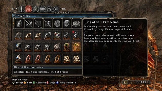Ring of Soul Protection bywa bardzo przydatny - Śmierć | Opis mechanizmów rozgrywki | Dark Souls II - Dark Souls II - poradnik do gry