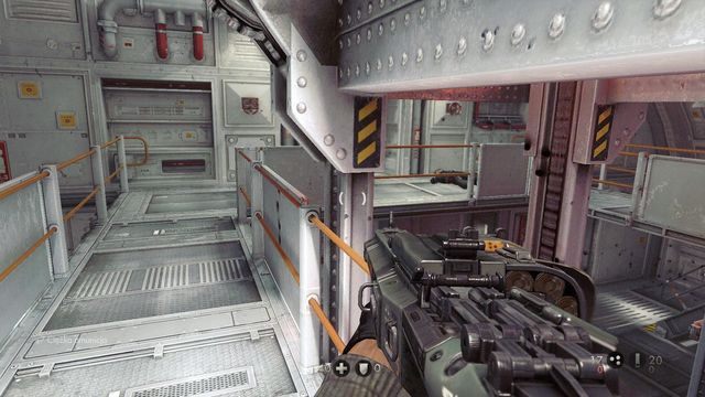 Po wyjściu z torpedy od razu skieruj się do schodów - U-Boot | Misje Główne w Wolfenstein The New Order - Wolfenstein: The New Order - poradnik do gry