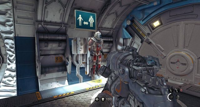 Strój do założenia - Baza Księżycowa | Misje Główne w Wolfenstein The New Order - Wolfenstein: The New Order - poradnik do gry