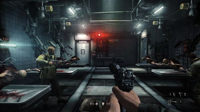W szafce na wprost, po prawej - Sztab Trupiej Główki | Sekrety w Wolfenstein The New Order - Wolfenstein: The New Order - poradnik do gry