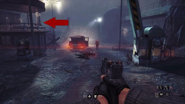 W budynku po prawej - Nowy świat | Sekrety w Wolfenstein The New Order - Wolfenstein: The New Order - poradnik do gry