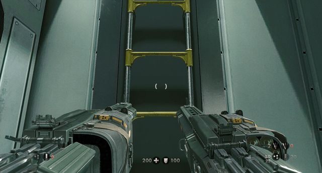 Po przejściu przez laboratorium użyj drabiny - Powrót do Sztabu Trupiej Główki | Misje Główne w Wolfenstein The New Order - Wolfenstein: The New Order - poradnik do gry