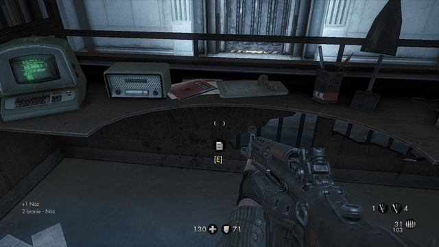 Na blacie w recepcji - Więzienie Eisenwald | Sekrety w Wolfenstein The New Order - Wolfenstein: The New Order - poradnik do gry