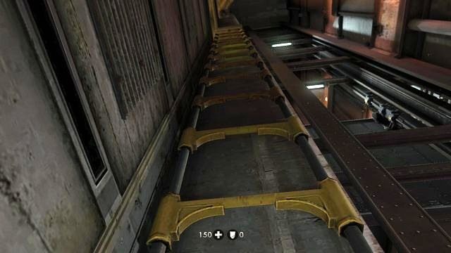 Po wejściu tą drabiną obróć się w prawo - London Nautica | Sekrety w Wolfenstein The New Order - Wolfenstein: The New Order - poradnik do gry