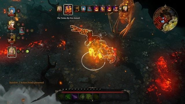 Gdy wróg staje w miejscu, rozpocznie etap ładowania - musisz natychmiast go zamrozić, lub schłodzić! - The Twins-By-Fire-Joined | Bossowie w Divinity Grzech Pierworodny - Divinity: Grzech Pierworodny - poradnik do gry