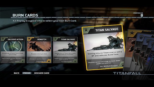 Jeden z wielu możliwych zestawów. - Karty (Burn Cards) | Podstawy Titanfall - Titanfall - poradnik do gry