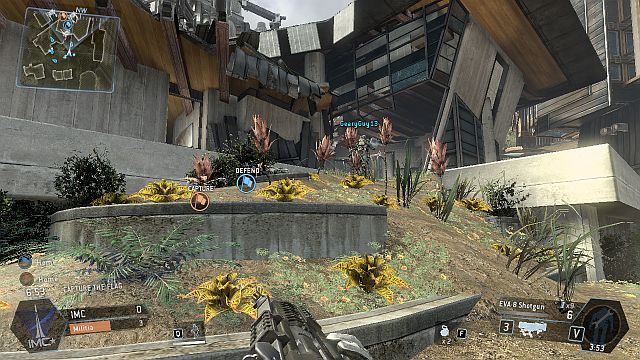 Wejście do dużego budynku, z częściowo odkrytym hangarem - Fracture | Mapy w Titanfall - Titanfall - poradnik do gry