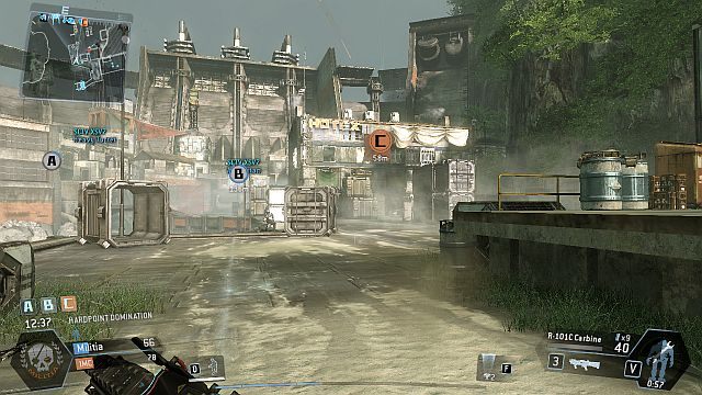 Na krańcu mapy, niedaleko dużego akwenu wodnego, znajduje się jedna z wieżyczek - Smugglers Cove | Mapy w Titanfall - Titanfall - poradnik do gry