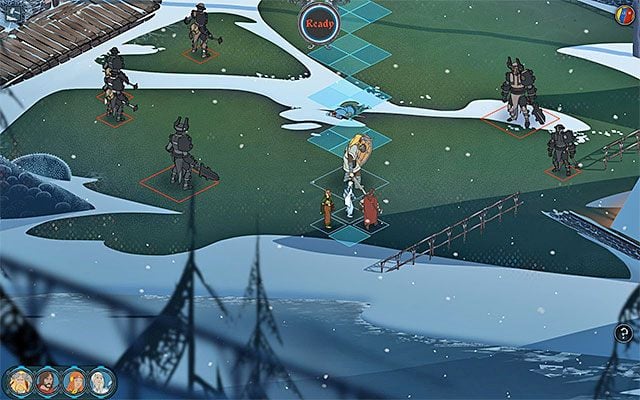 Możesz postąpić po myśli Oddleif i zacząć ratować wieśniaków lub zostawić ich na pastwę losu - Frostvellr | Rozdział 4 / Chapter 4 w The Banner Saga - The Banner Saga - poradnik do gry
