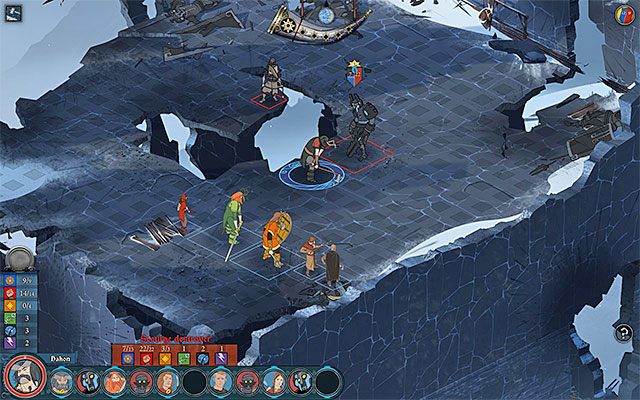 Atakując silnych wrogów najpierw osłabiaj ich pancerz i dopiero potem skupiaj się na ich pasku siły - Zadawanie i otrzymywanie obrażeń | Walka w The Banner Saga - The Banner Saga - poradnik do gry