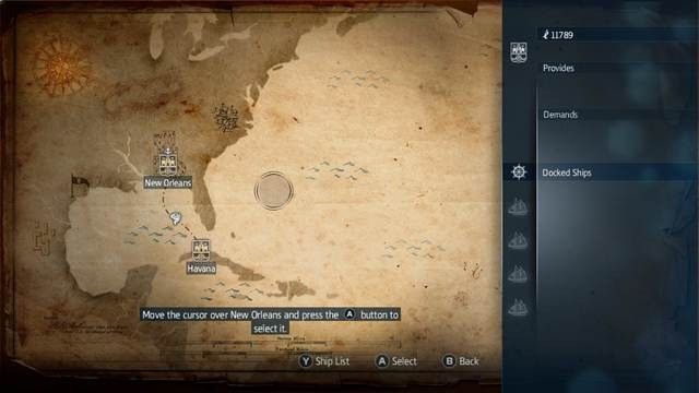 Pierwsze dwa miasta - handel tytoniem i wełną - Handel w Assassins Creed Liberation | Inne mechanizmy rozgrywki - Assassins Creed: Liberation HD - poradnik do gry