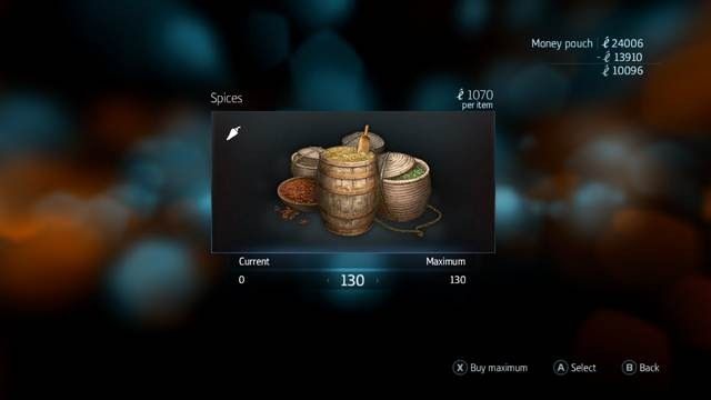 Wybierz towar i ilość - Handel w Assassins Creed Liberation | Inne mechanizmy rozgrywki - Assassins Creed: Liberation HD - poradnik do gry