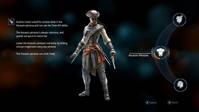 Assassin Persona - Osobowości w Assassins Creed Liberation | Inne mechanizmy rozgrywki - Assassins Creed: Liberation HD - poradnik do gry