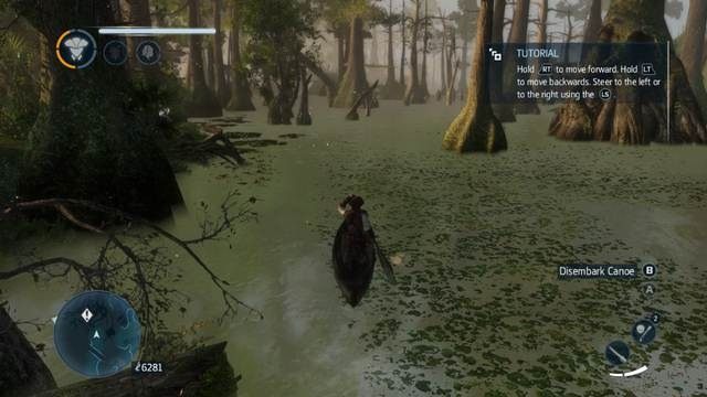 Używaj kanoe do poruszania się po wodach - Sekwencja 2 | Wątek główny w Assassins Creed Liberation - Assassins Creed: Liberation HD - poradnik do gry