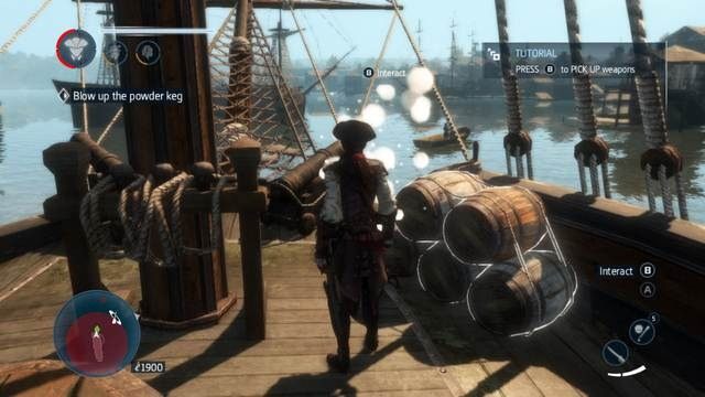 Aktywuj ładunek i ucieknij ze statku - Sekwencja 3 | Wątek główny w Assassins Creed Liberation - Assassins Creed: Liberation HD - poradnik do gry
