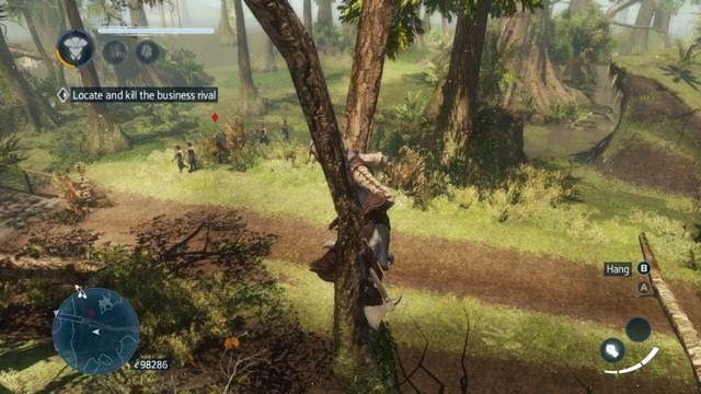 Skacząc po drzewach możesz wykończyć wszystkich z dystansu - Przeciwnicy biznesu (Business Rivals) | Misje poboczne w AC Liberation - Assassins Creed: Liberation HD - poradnik do gry