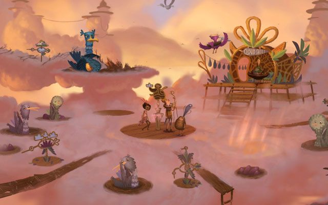 Gniazdo uwite w chmurach - Gniazdo | Rozdział 1 - Vella | Broken Age - Broken Age - poradnik do gry