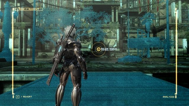 Widok z AR - przydatna rzecz! - R-01 Coup dEtat | Kampania - opis przejścia Metal Gear Rising Revengeance - Metal Gear Rising: Revengeance - poradnik do gry