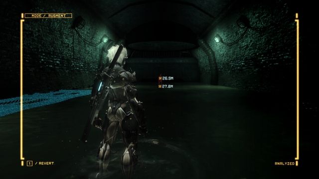 Na początku tunelu znajdziesz Gekko Mimic. - R-02 Research Facility | Kampania - opis przejścia Metal Gear Rising Revengeance - Metal Gear Rising: Revengeance - poradnik do gry