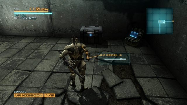 Komputer VRM i nagroda, która pojawi się po ukończeniu misji. - DLC - Jetstream Sam - opis przejścia Metal Gear Rising Revengeance - Metal Gear Rising: Revengeance - poradnik do gry