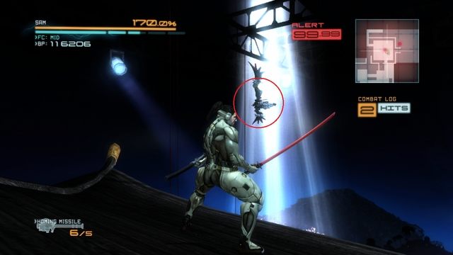 Slider, który po śmierci wyrzuca Endurance Plus. - Metal Gear Ray | DLC - Jetstream Sam - opis przejścia - Metal Gear Rising: Revengeance - poradnik do gry