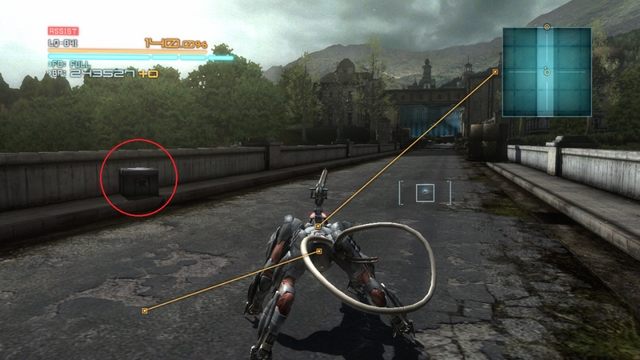 Skrzynia z kolejnym Endurance Plus. - Abkhazia Dilapidated Town | DLC - Blade Wolf - opis przejścia - Metal Gear Rising: Revengeance - poradnik do gry