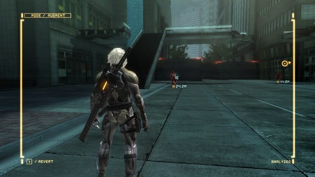 Lewus #9, wybiegający zza barykady. - Lewe ręce | Znajdźki Metal Gear Rising Revengeance - Metal Gear Rising: Revengeance - poradnik do gry